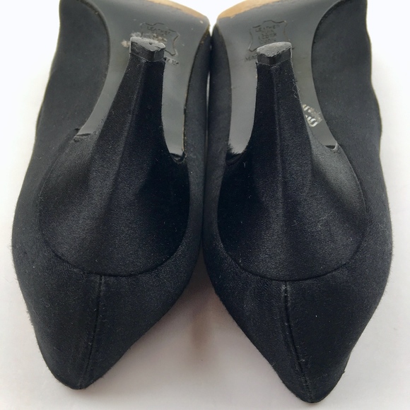 YVES SAINT LAURENT Satin Pointed Toe Heels Size 7 - Picture 6 of 8